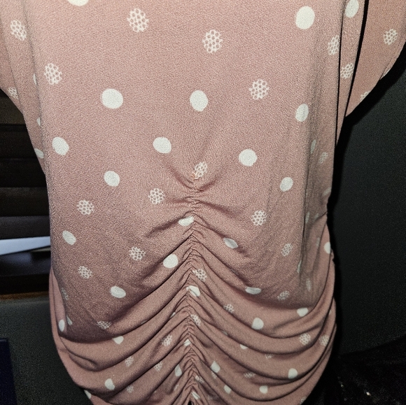 Como Blu Womans Polka Dot Top Size Xl - Picture 4 of 14